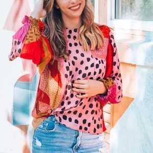 Anthropologie Patterned Blouse